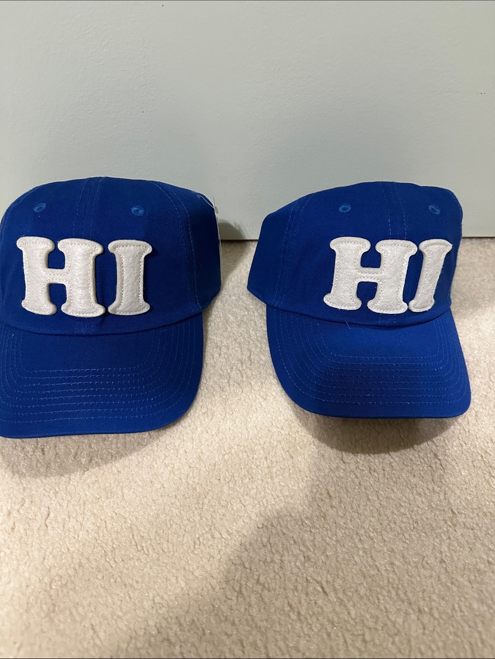 Blue 'HI' Baseball Cap - Twin Set